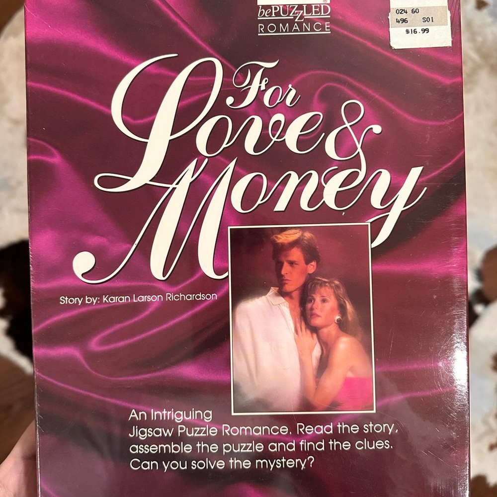 For Love & Money Jigsaw Puzzle Romance VINTAGE 1989